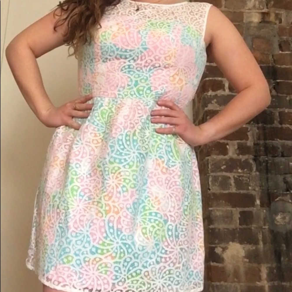 Lilly Pulitzer Morrison Lace Overlay Dress